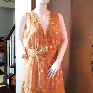 Ruffled lined sun dress XL